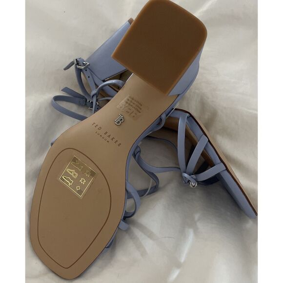New $160 Ted Baker London Eliza Slingback Sandal Heel (Women) Light Blue Sz. 9 - Picture 6 of 6